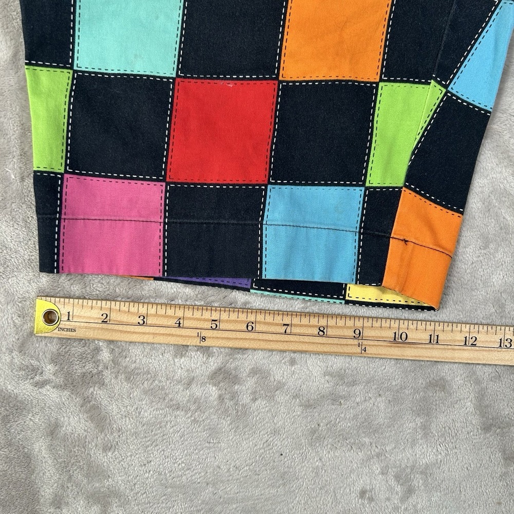 Loudmouth Golf Shorts Mens 40 Colorblock Plaid HollyWoody Squares Preppy Stretch - Picture 11 of 14
